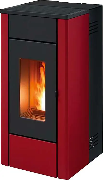 Neuheit Pelletofen MCZ May Air 7 R, Grundgerät mit Verkleidung Bordeaux Metall, 7,0 KW