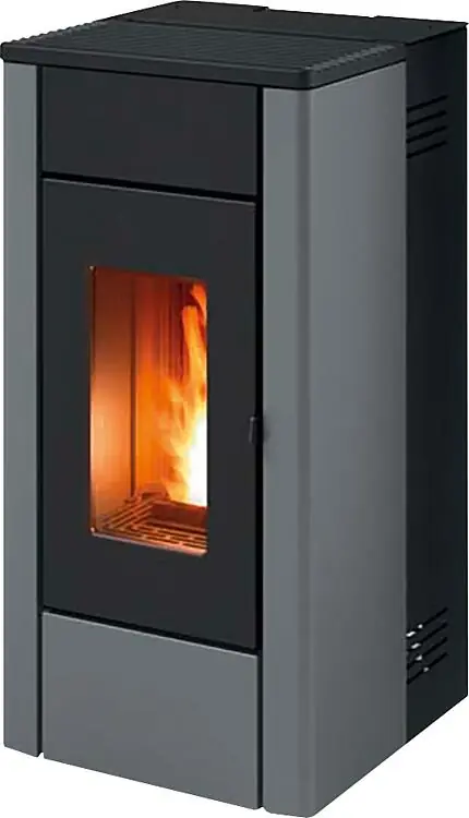 Versand Am Gleichen Tag Pelletofen MCZ May Air 7 R, Grundgerät mit Verkleidung Silber Metall, 7,0 KW