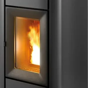 Begrenztes Angebot Pelletofen MCZ Mida Air 8 R, Grundgerät mit Verkleidung Schwarz Metall, 8,0 kW