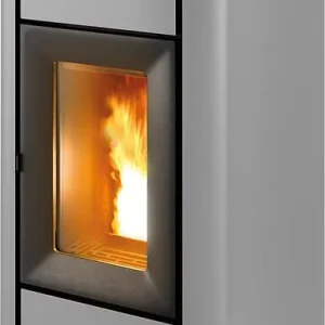 Pelletofen MCZ Mida Air 8 R, Grundgerät mit Verkleidung Silber Metall, 8,0 kW Sichere Zahlung