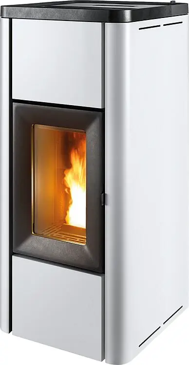 Preisknaller Pelletofen MCZ Mida Air 8 R, Grundgerät mit Verkleidung Weiß Metall, 8,0 kW
