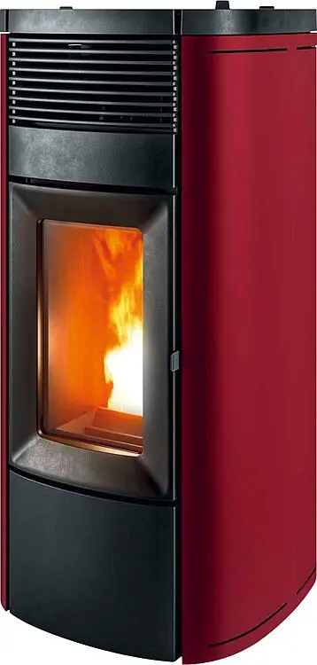 Pelletofen MCZ Musa Air 10 R, Grundgerät mit Verkleidung Bordeaux Metall, 10,0 KW Wochenendangebot