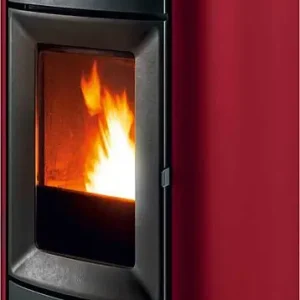 Pelletofen MCZ Musa Hydromatic 18 R, Grundgerät mit Verkleidung Bordeaux Metall, 17,7 KW Letzte Chance