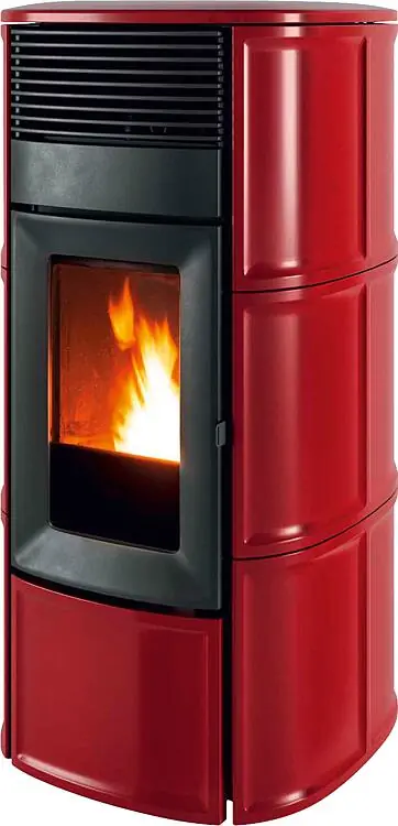 Pelletofen MCZ Suite Hydromatic 18 R, Grundgerät mit Verkleidung Bordeaux Ceramic, 17,7 KW Ausverkauf