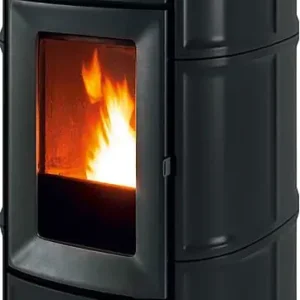 Pelletofen MCZ Suite Hydromatic 18 R, Grundgerät mit Verkleidung Matt Schwarz Ceramic, 17,7 KW Markenware