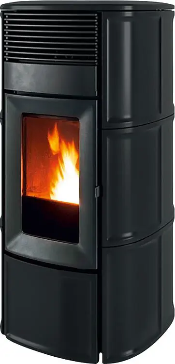 Pelletofen MCZ Suite Hydromatic 18 R, Grundgerät mit Verkleidung Matt Schwarz Ceramic, 17,7 KW Markenware