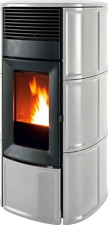 Neu Im Sortiment Pelletofen MCZ Suite Hydromatic 18 R, Grundgerät mit Verkleidung Salt and Pepper Ceramic, 17,7 KW