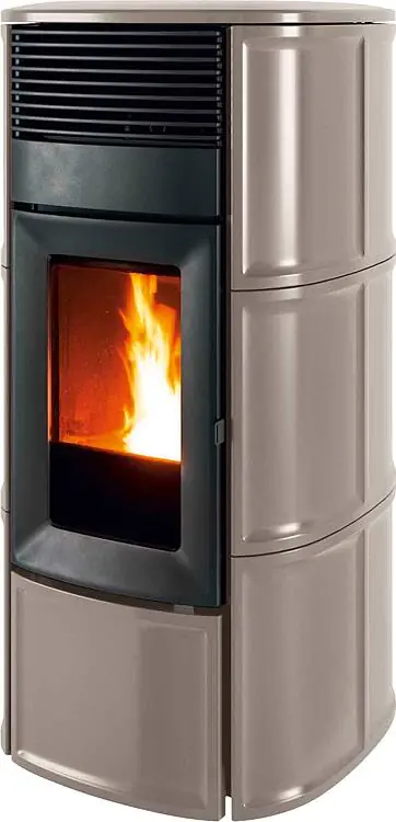 Solange Der Vorrat Reicht Pelletofen MCZ Suite Hydromatic 18 R, Grundgerät mit Verkleidung warm Grau Ceramic, 17,7 KW