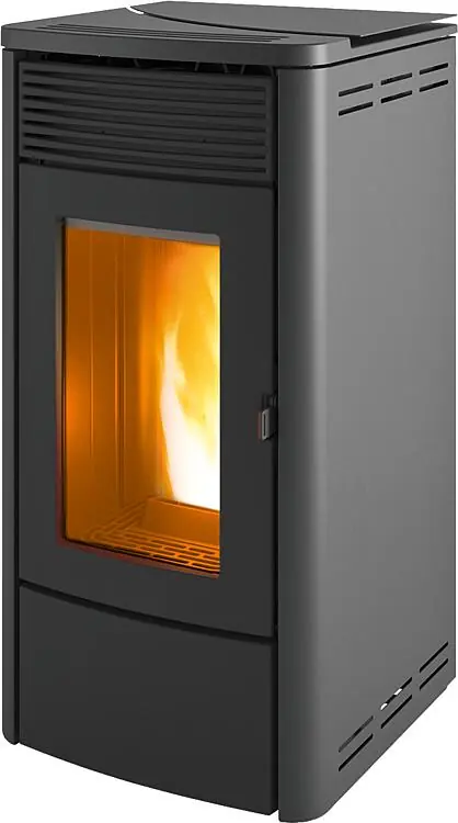Pelletofen MCZ Tecla Air 6 R, Grundgerät mit Verkleidung Silber Metall, 6,3 KW Top-Preis