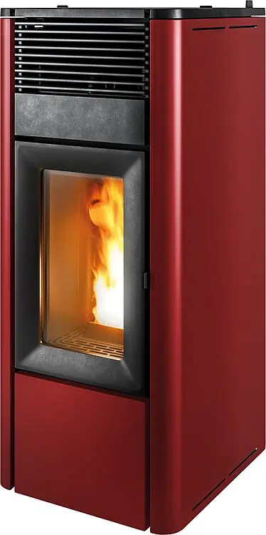 Geprüft Pelletofen MCZ TEIA C. Air 10 R, Grundgerät mit Verkleidung Metall Bordeaux_304