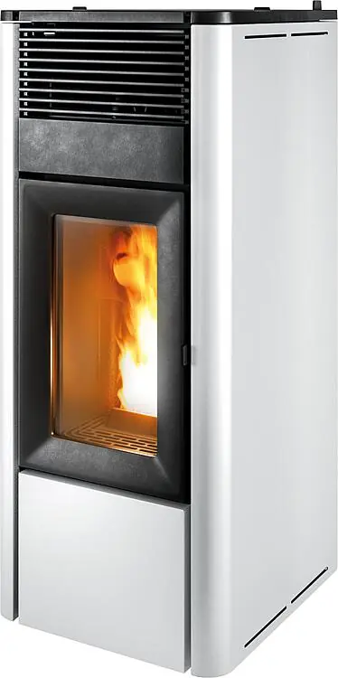 Nur Heute Pelletofen MCZ TEIA C. Air 10 R, Grundgerät mit Verkleidung Metall Weiß_302