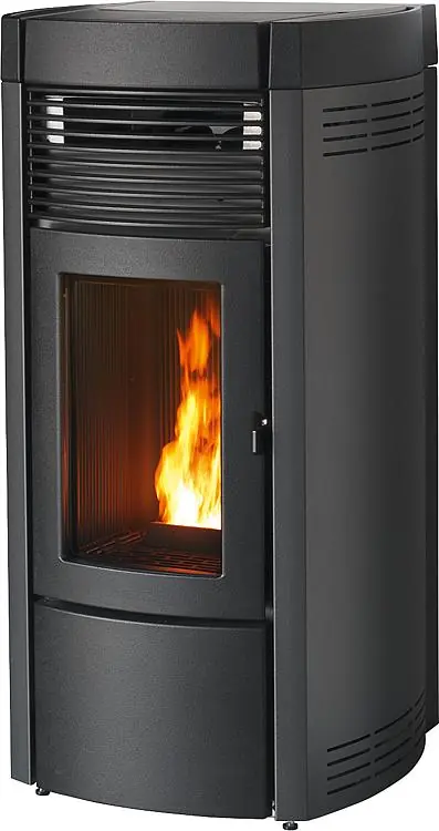 Pelletofen Musa Comfort-Air Maestro Grundgerät+Verkleidung Schwarz Metall, 11,9K Preiswert