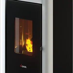 Sonderaktion Pelletofen Sweet 3 Air 7.0 Grundgerät mit Verkleidung Metall Weiß, 7 KW