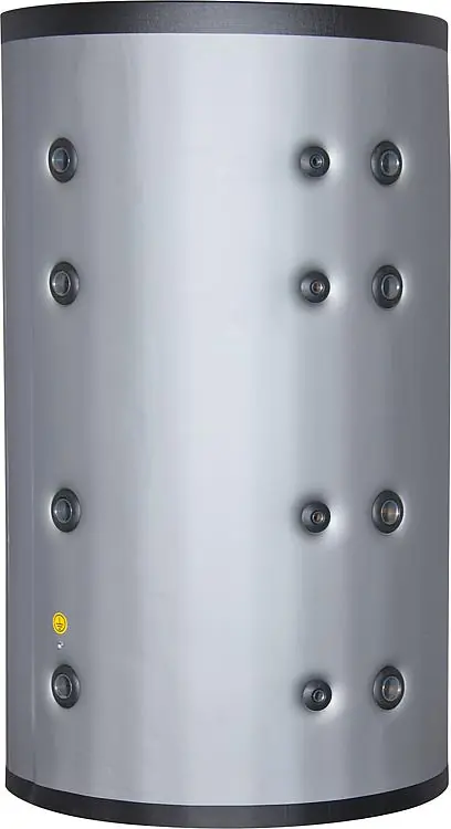 Pufferspeicher PF 1000 ohne Wärmetauscher, Inhalt 931 Liter, Isolierung Farbe Silber Kracherpreis