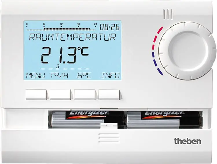 Expressversand RAMSES 831 top Uhrenthermostat digital 24h/7d, Ferienprogramm RAL 9010 weiß (Bat