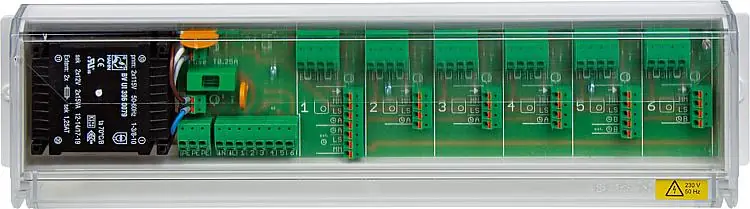 Echt Regelverteiler EVENES Typ ASV6-011, 24V/AC für 6 Heizkreise