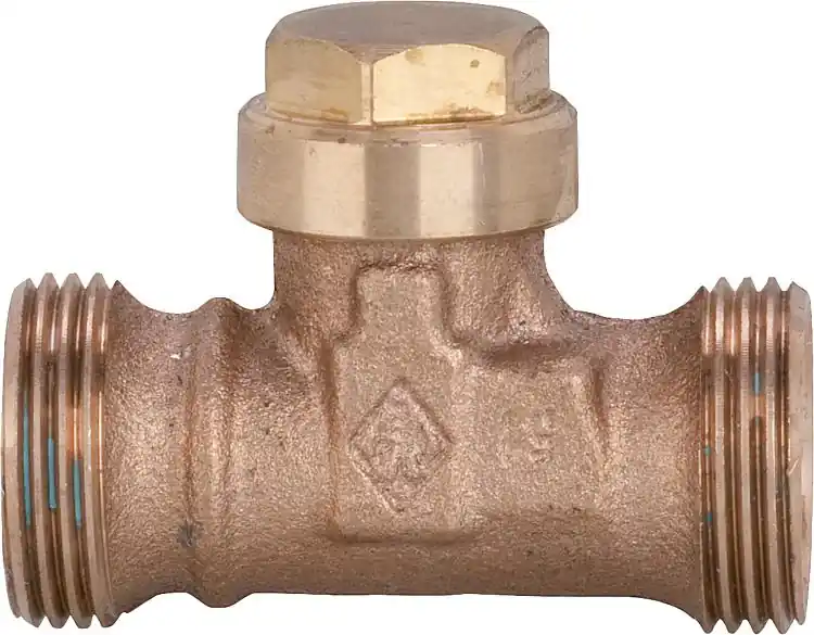 Rücklaufverschraubung DN 15 Anschlussgewinde G 3/4" beidseitig m. Absperrung + F Schneller Versand