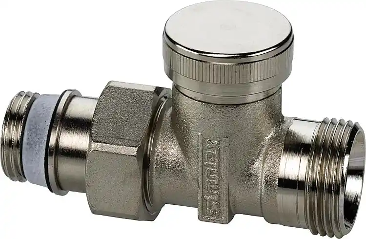 Rücklaufverschraubung Typ AG/M Messing vernickelt 1/2" x 3/4" Ausf Durchgang Neuheit