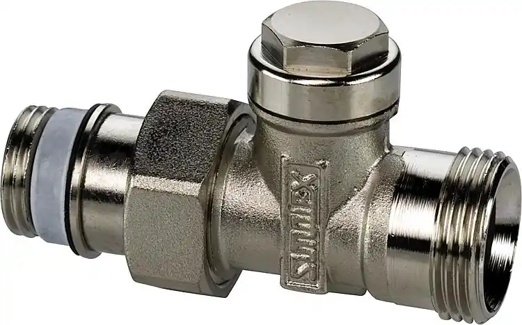 Top-Seller Rücklaufverschraubung Typ AG/N MS vernickelt Ausf Durchgang 1/2AGx3/4"AG für Kl