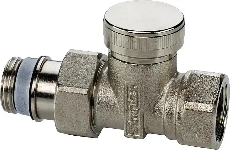 Rücklaufverschraubung Typ IG/M MS vernickelt Ausf. Durchgang 1/2" AG x 1/2" IG Finale Aktion
