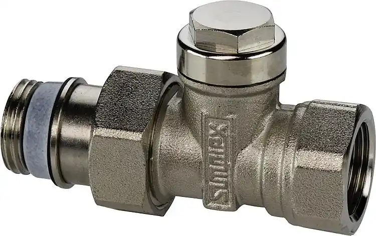 Letzte Chance Rücklaufverschraubung Typ IG/N MS vernickelt Ausf. Durchgang 1/2" AG x 1/2" IG