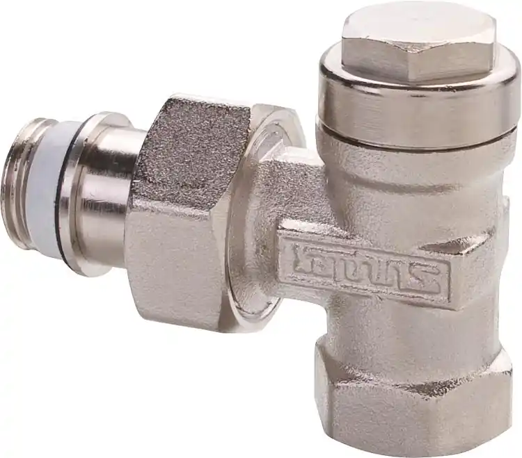 Rücklaufverschraubung Typ IG/N MS vernickelt Ausführung Eck 1/2" AG x 1/2" IG Nur Heute