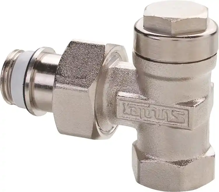 Rücklaufverschraubung Typ IG/N MS vernickelt Ausführung Eck 3/8" AG x 3/8" IG Aktuell