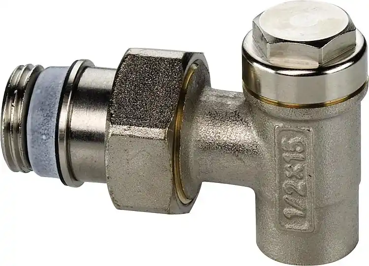 Preiswert Rücklaufverschraubung Typ L zum Löten MS vernickelt 1/2"x 15 Ausführung Eck