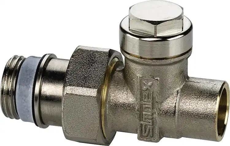 Neue Kollektion Rücklaufverschraubung Typ L zum Löten MS vernickelt 1/2"x 15 Ausführung Durchgan