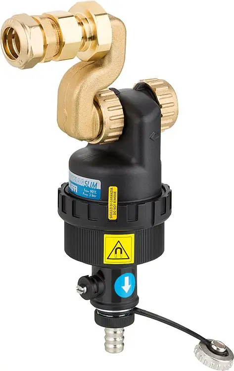 Schlammabscheider DIRTMAGSLIM Typ 545252 Vaillant Aufputz 22mm x DN20 (3/4") ÜM Neu
