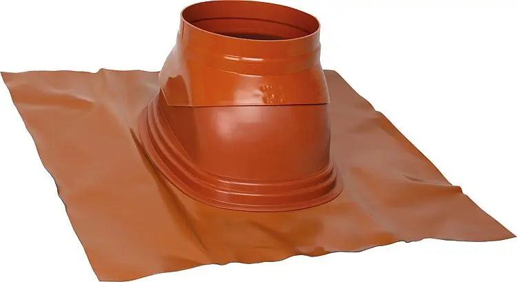 Schrägdachpfanne Skobifix DN 125, rot, 25° - 45° Bestseller