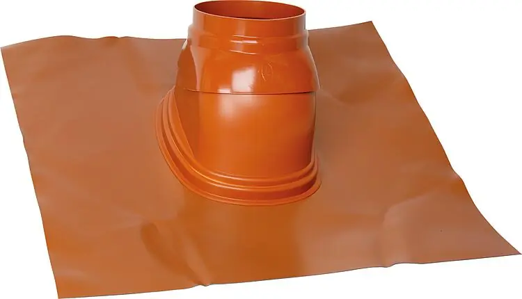 Schrägdachpfanne Skobifix DN 125, rot, 5° - 25° Top-Preis