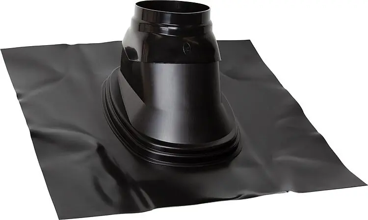 Neue Ware Schrägdachpfanne Skobifix DN 125, schwarz, 35° - 55°
