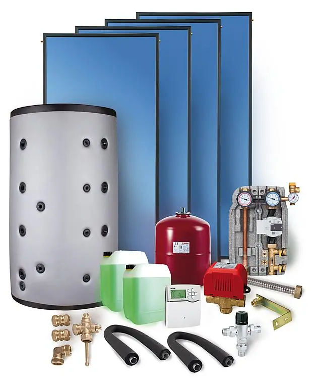 Solarpaket SX 2.51 Aufdachmontage 10,04qm mit Hygienespeicher 800L, 1WT Echt