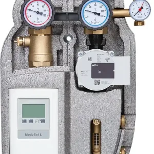 Finale Aktion Solarstation Easyflow 22mm Zweistrang,2-12l/min,m.Regelung, Wilo Para ST25/6