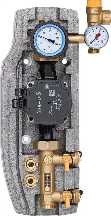 Knallerangebot Solarstation Easyflow DN25(1") Einstrang, 2-12l/min, Grundfos UPM3 Hybrid 25-70