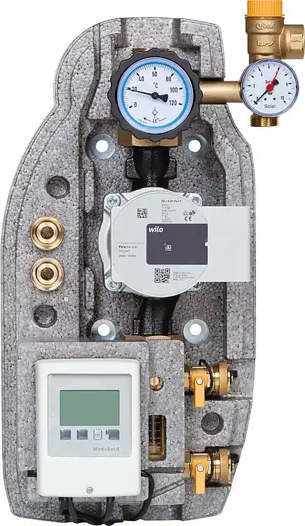 Nur Für Kurze Zeit Solarstation Easyflow DN25(1") Einstrang, 2-12l/min,m.Regelung, Wilo Para ST25/6