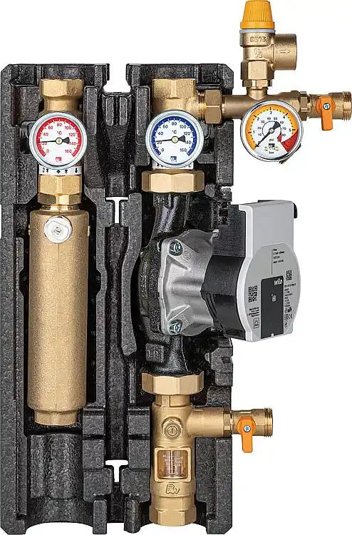 Letzte Chance Solarstation Maxi Basic DN25(1"), 2-Strang, Flowmeter Wilo Para ST 25-180/8-75,P