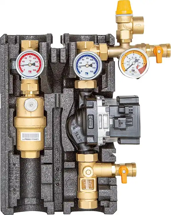 Preisknaller Solarstation Midi Basic DN20(3/4"), 2-Strang, Flowmeter Wilo Para ST 15-130/7-50
