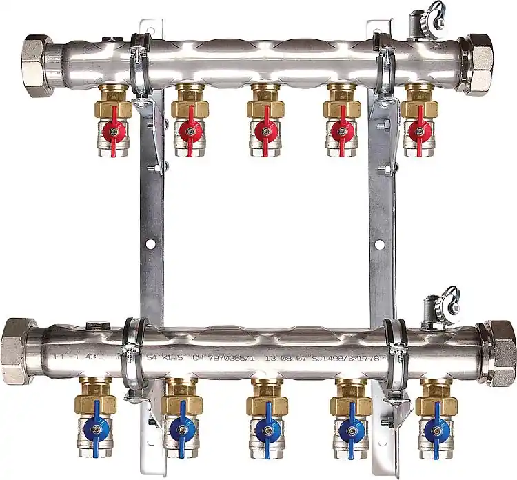 Soleverteiler 2" für 10 Solekreise Baulänge 840 mm Schnäppchen