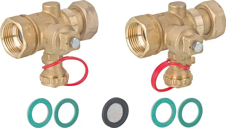 Günstig Spül- und Absperr-Set DN25(1") für Plattenwärmetauscher
