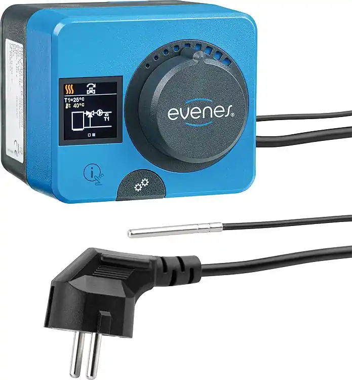 Begrenztes Angebot Stellmotor mit Festwertregler Evenes MMF230.10.120, mit Anbausatz AMM1