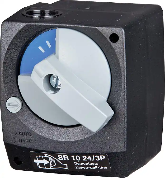Stellmotor SR 10-24/3P,24V AC/DC 3-Punkt-Regelung,10NM,140sek./ 90°,mit Anbausatz Highlight