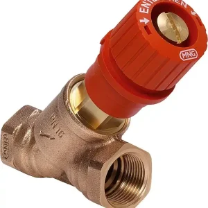 Strangregulierventil Honeywell Kombi-3-Plus, V5000 DN10(3/8")IG, rot Versand Am Gleichen Tag