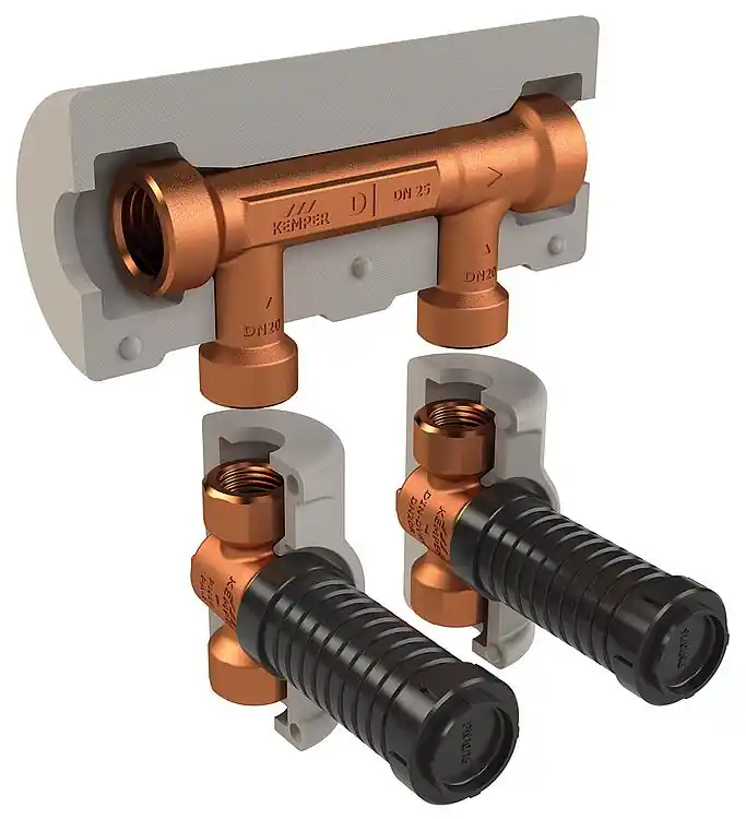 Strömungsteilergruppe KHS-Venturi, DN15 (1/2") x DN15 (1/2"), IG, UP-Montage Online Kaufen