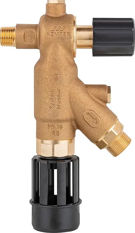 Neue Kollektion Systemtrenner-Auslaufventil FK 4 DN15 (1/2"), Typ BA, Rotguß