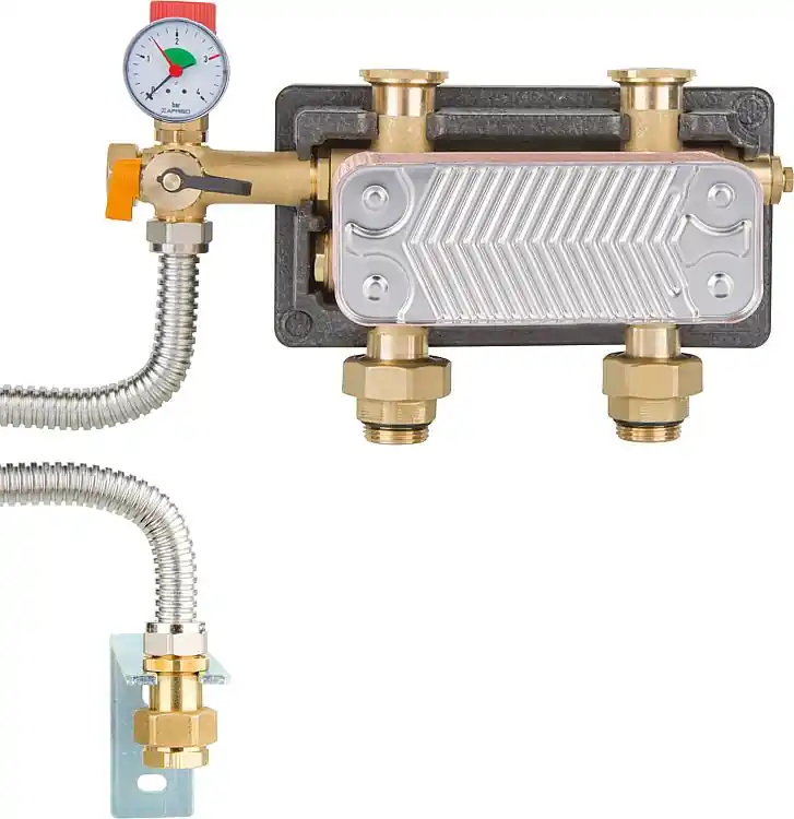 Systemtrennung HeatBloc DN25 2x1"AG - 2xF1", 3bar, Si-Grp MAG-Anschluss, 17kW Super-Preis