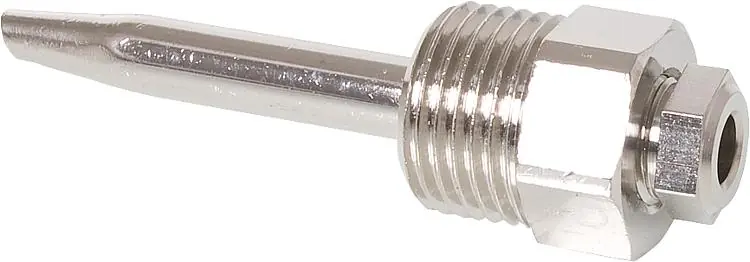 Neuheit Tauchhülse Messing verchromt für Vorlauffühler/Kesselfühler Anschluss 1/2" AG