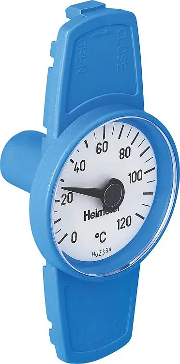 Nur Für Kurze Zeit Thermometer zu Globo- Kugelhahn blau zum Nachrüsten für DN10-32