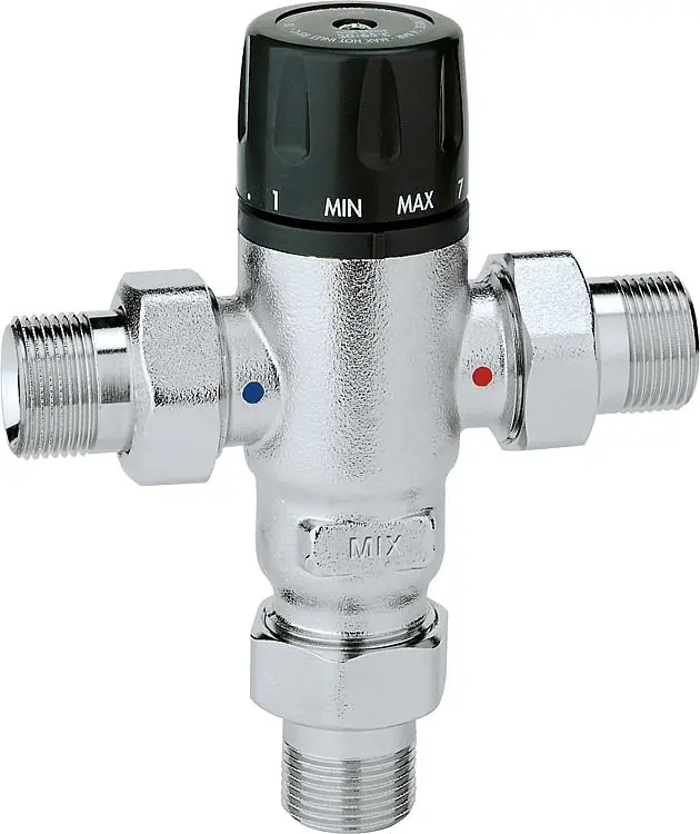 Thermomischer 521 einstellbar, verchromt, 1/2" Einstellbereich 30 C bis 65 C Sofort Bestellen